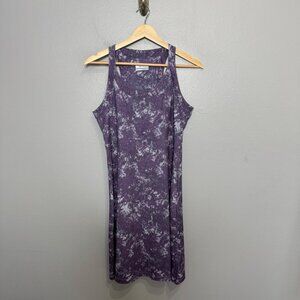 COLUMBIA upf athletic dress in purple print size S